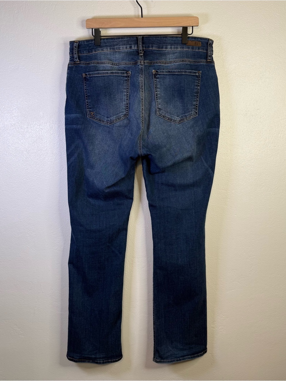 Kut from the Kloth Womens Boot Cut Cotton Denim Jeans Medium Blue Wash Size 16W - Picture 9 of 16